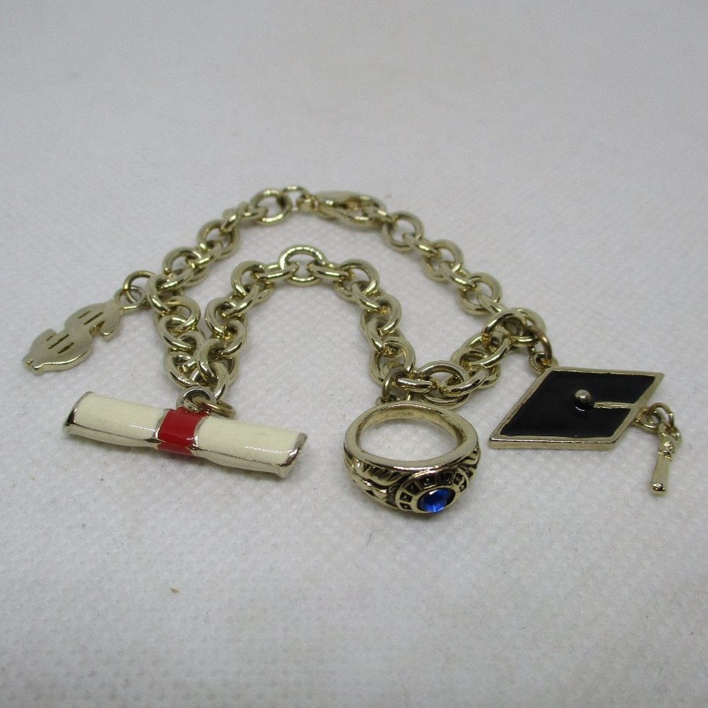 GRADUATION ENAMEL CHARM Bracelet Enamel Graduation